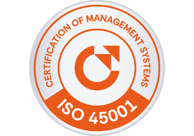 Certification of Occupational Health and Safety Management system according to ISO 45001 standard (former OHSAS 18001 standard)  