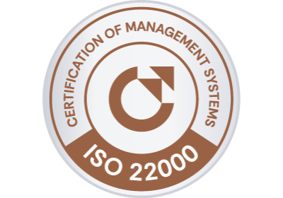 Food safety management system certification in accordance with ISO 22000