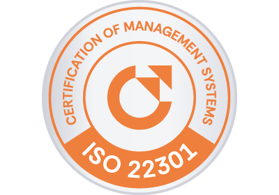 BCMS (Business Continuity Management System) certification according to ISO 22301